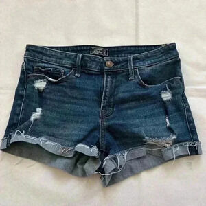 Abercrombie dark wash short 27 4